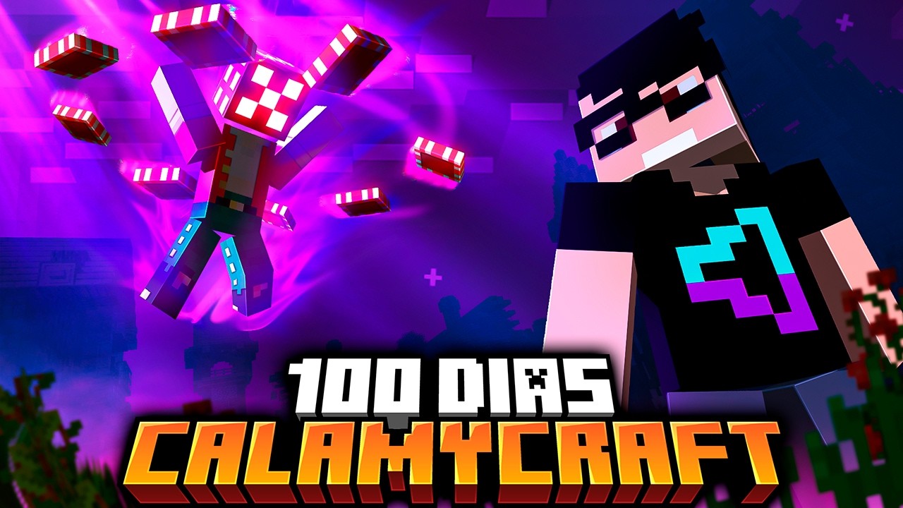 Sobrevivi 100 dias zerando o RPG CALAMYCRAFT no Minecraft - O FILME