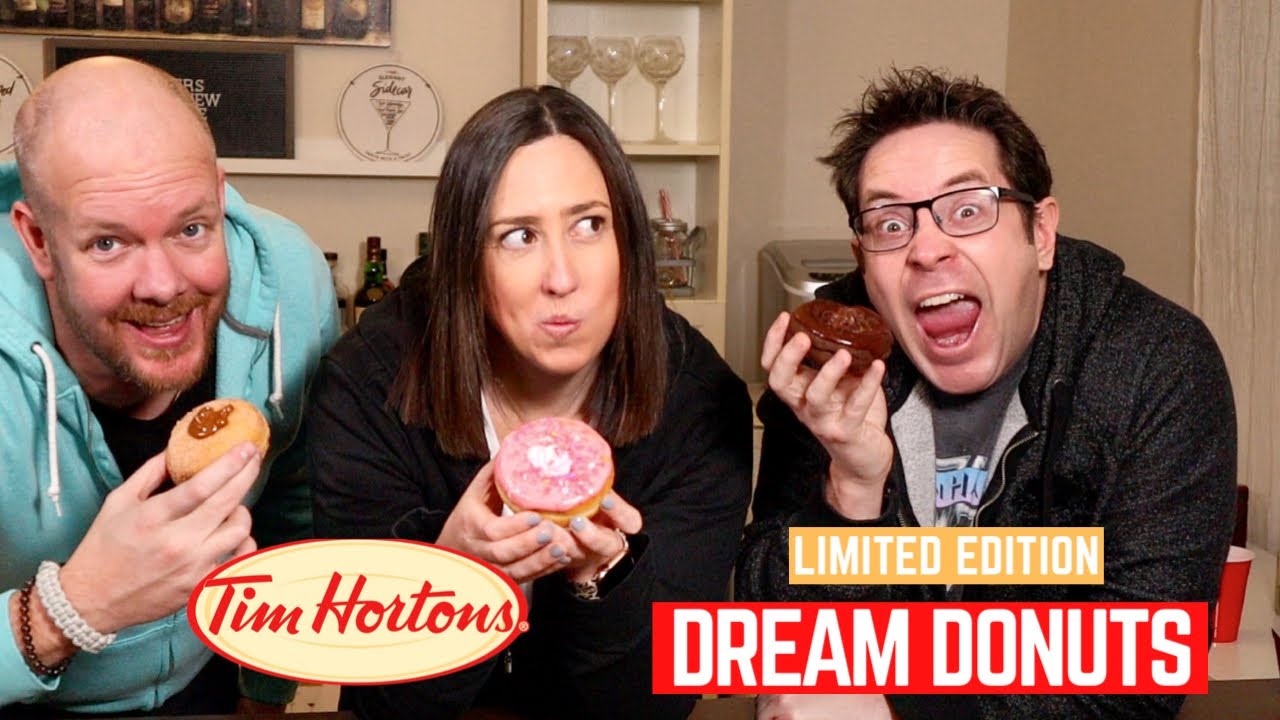Tim Hortons Dream Donuts | Tasting All 3 Flavours!!
