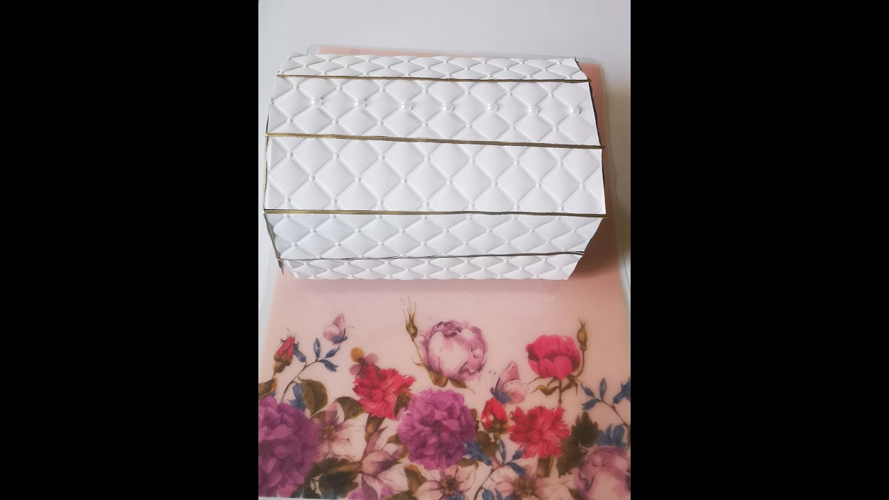 Schmucktruhe aus Papier mit 3D- Struktur #embossing #diy #selber machen