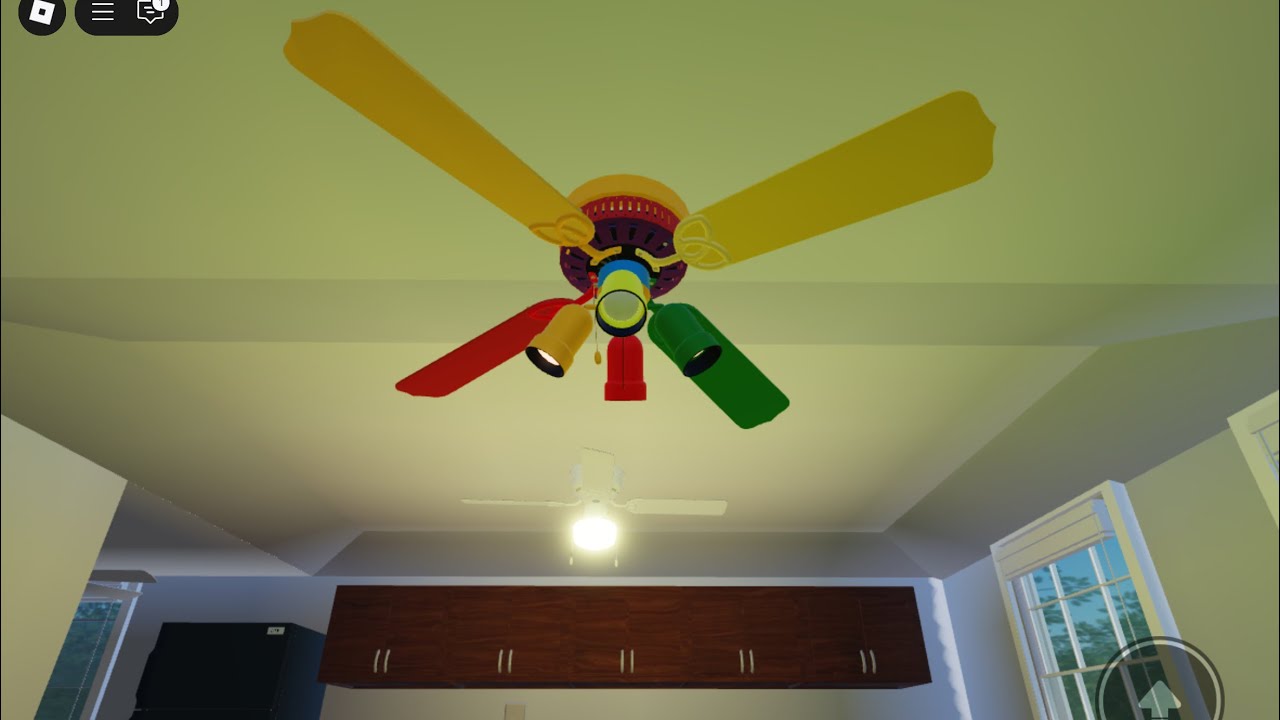 Roblox: Two Small Houses With Some Wobbly Ceiling Fans