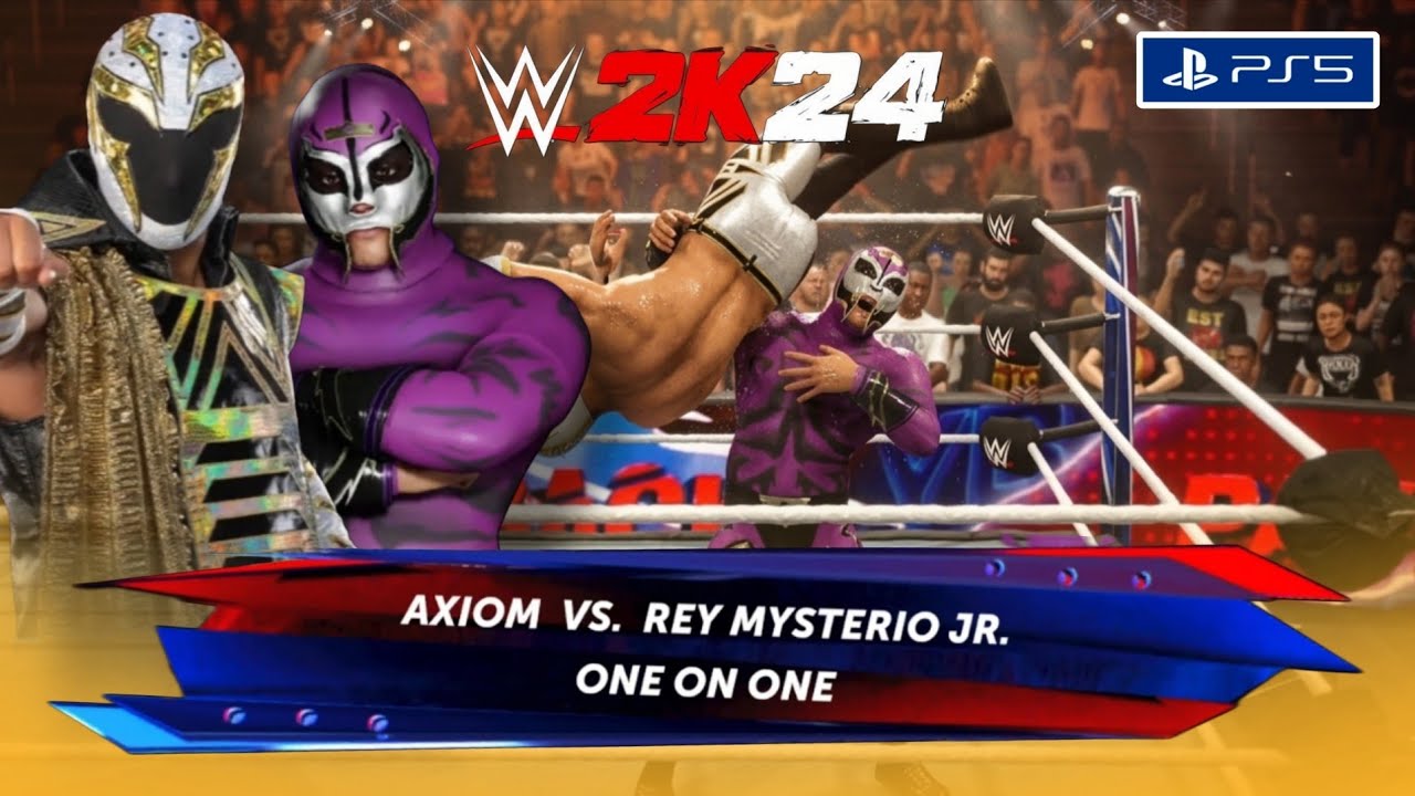 Rey Mysterio Brought to Tears by Axiom's Fierce Punch | WWE 2K24