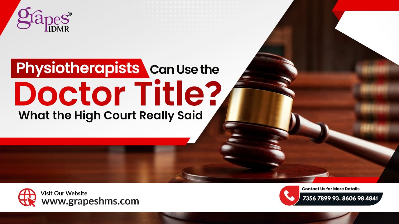 Can Physiotherapists Use the Doctor Title?  What the High Court Really Said