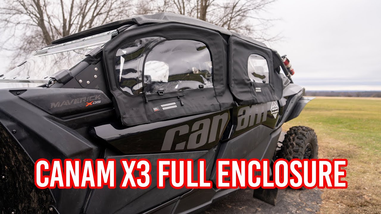 CanAm Maverick X3 Max Upper Door + Rear/Front Windshield Install