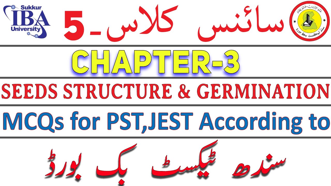 Science Class 5 Chapter 3 I STB Science I MCQs for PST,JEST According to STB I Class-5 Chapter-3 I