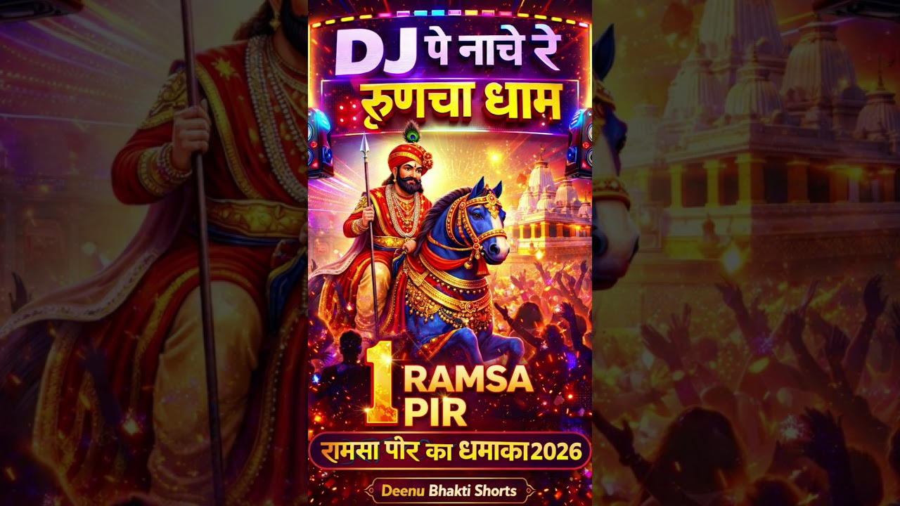 DJ पे नाचे रे रूणिचा धाम | रामसा पीर का धमाका 2026 #ramdevji #bhajan#bhakti#trending 