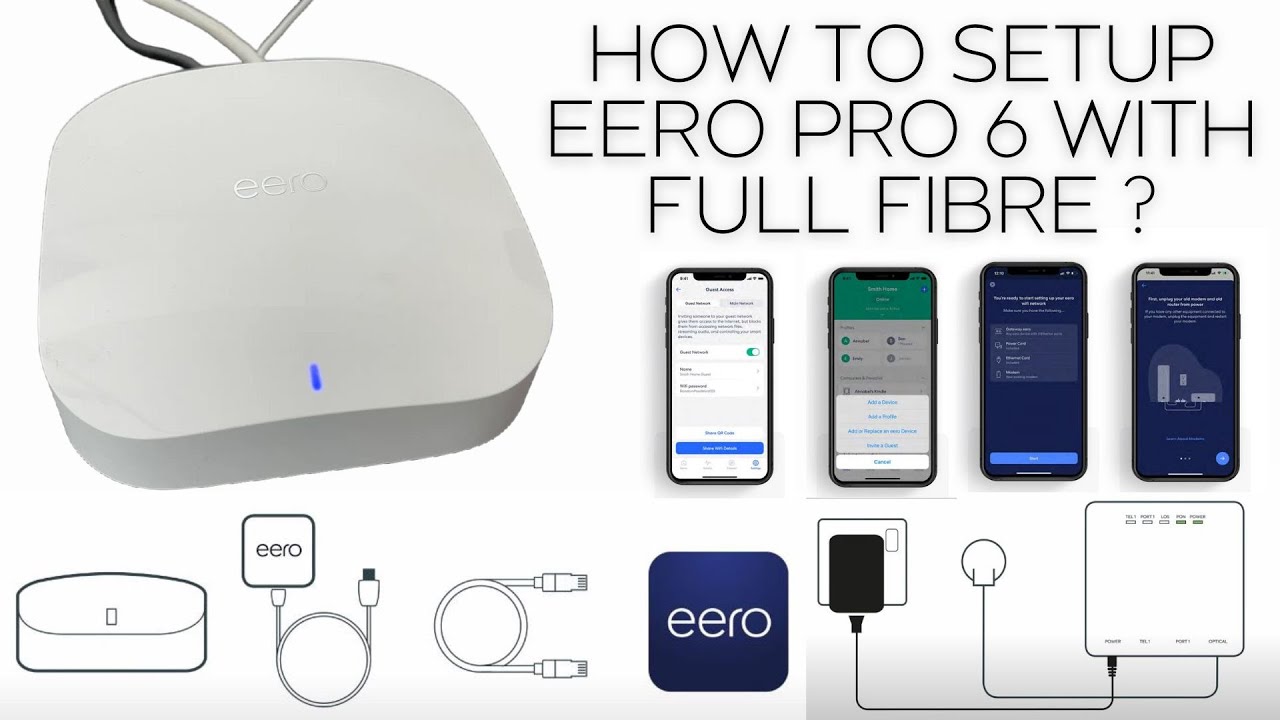 Настройка Amazon EERO Pro 6 с подключением Full Fibre | Установка и настройка EERO Pro 6