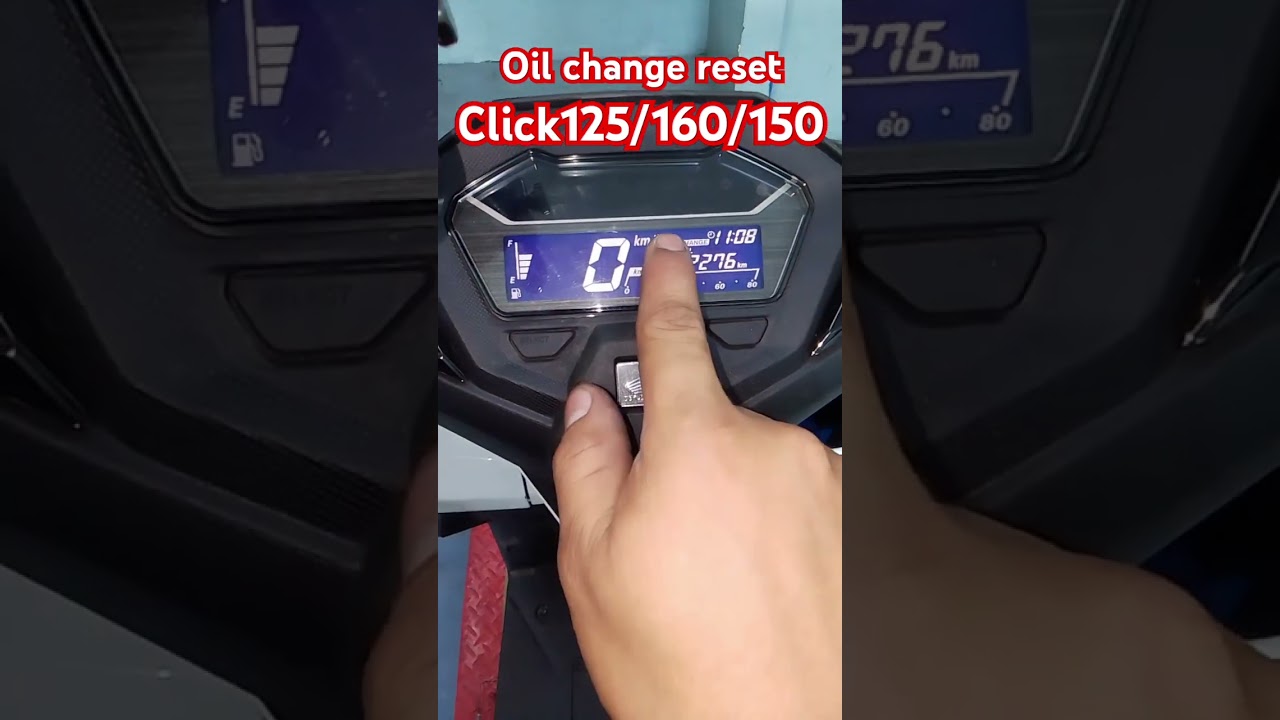 Oil change reset click125/150/160