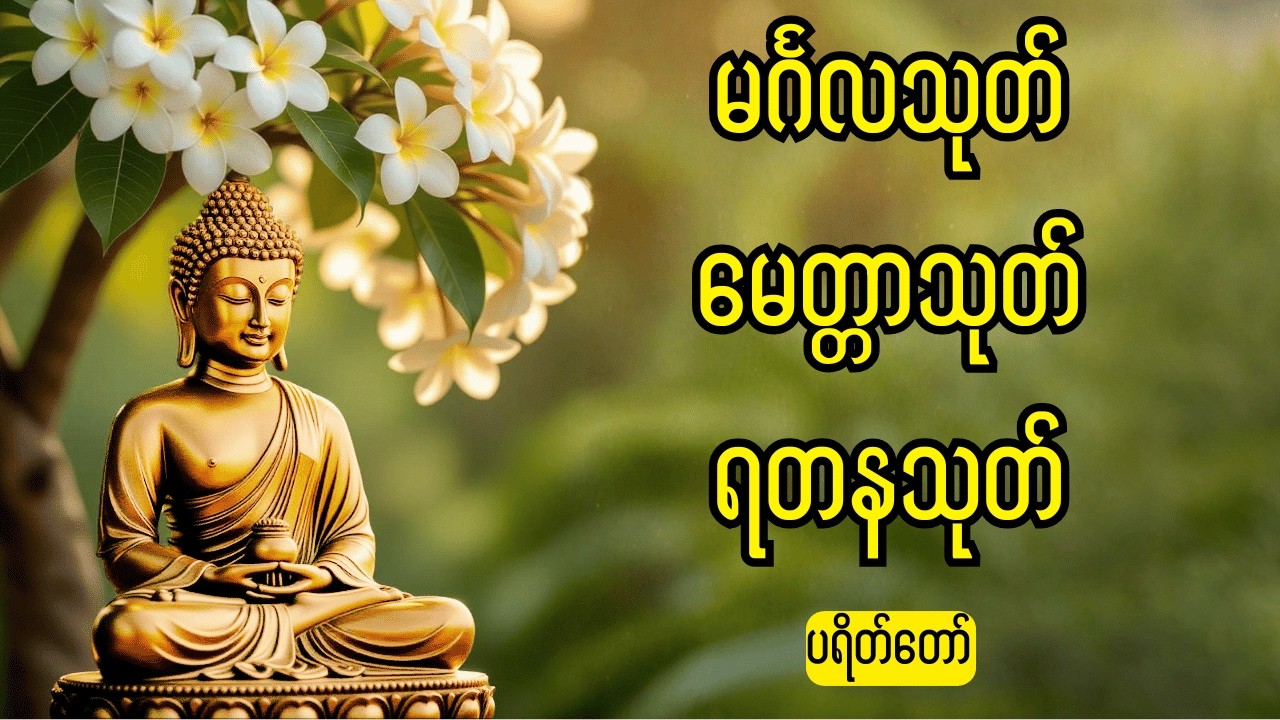 🙏မင်္ဂလသုတ် မေတ္တာသုတ် ရတနသုတ် ပရိတ်တရားတော်များ🙏