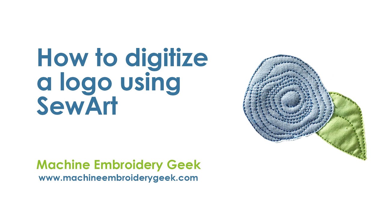 How to digitize a logo in SewArt embroidery software. Convert an EPS logo to an embroidery file.