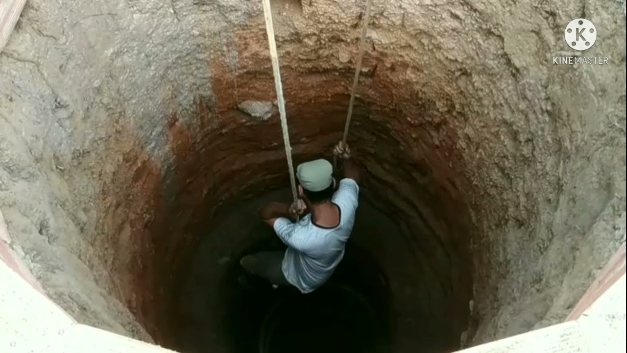 Limpei o meu poço caipira de nove metros de profundidade