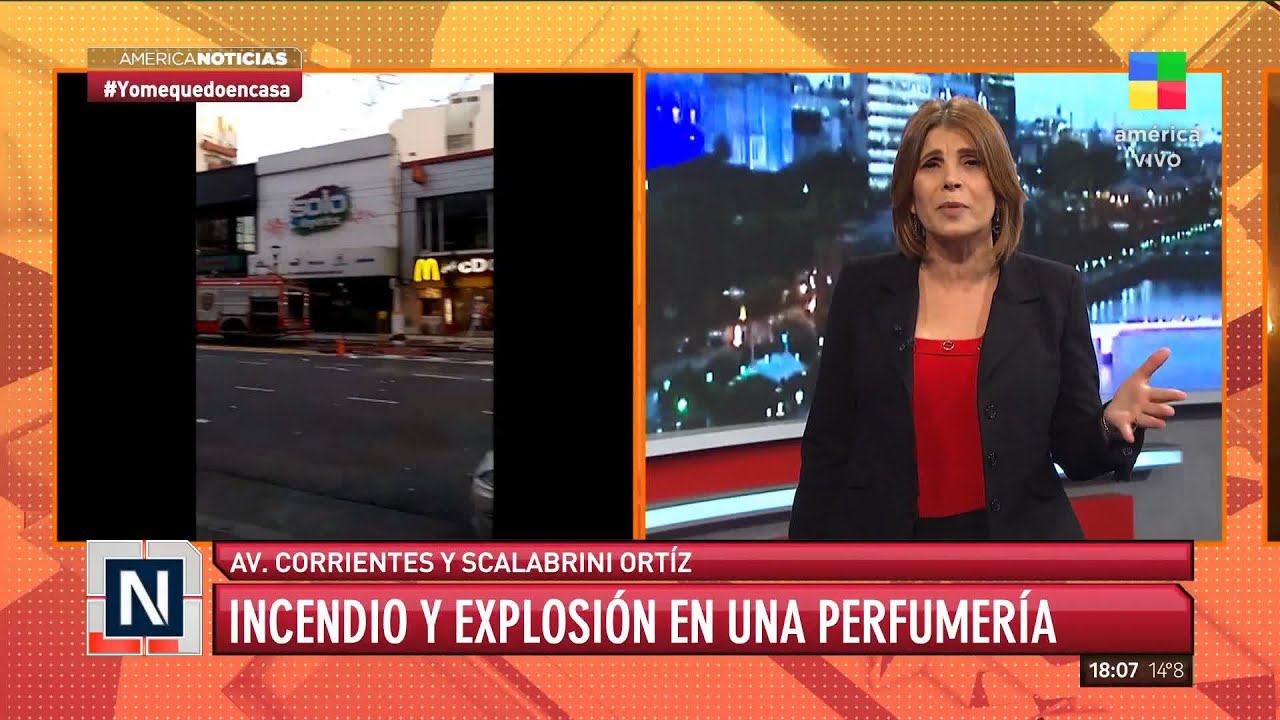 Incendio y explosión en una perfumería en Villa Crespo
