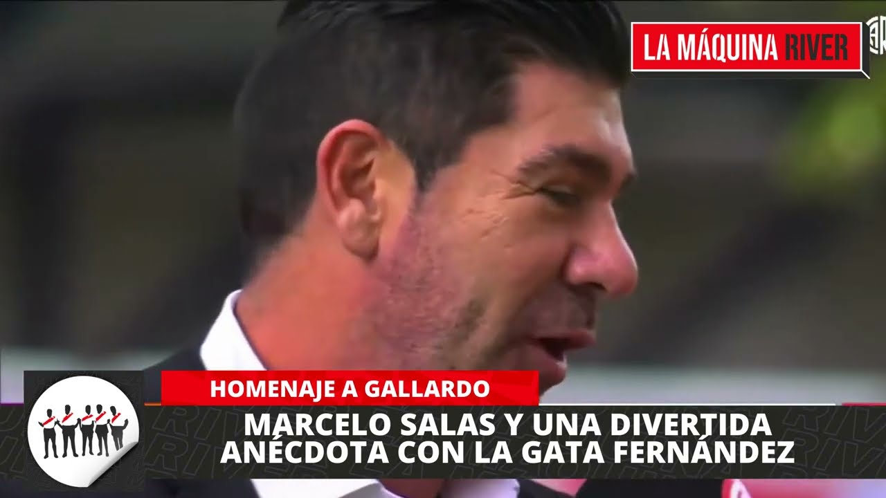HOMENAJE A GALLARDO: el chileno MARCELO SALAS record&oacute; una divertida an&eacute;cdota con la GATA FERN&Aacute;NDEZ