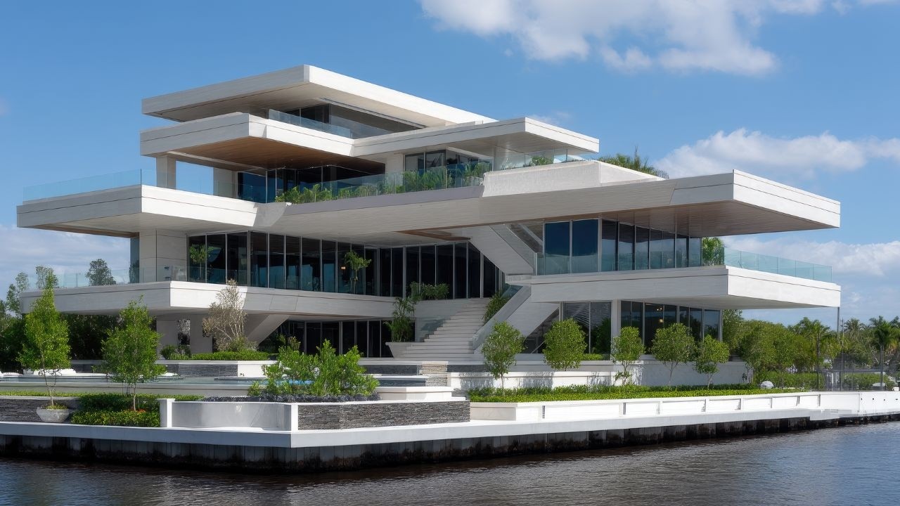 Unreal by Design | A Stacked Waterfront Mansion Built of Glass, Concrete & Calm