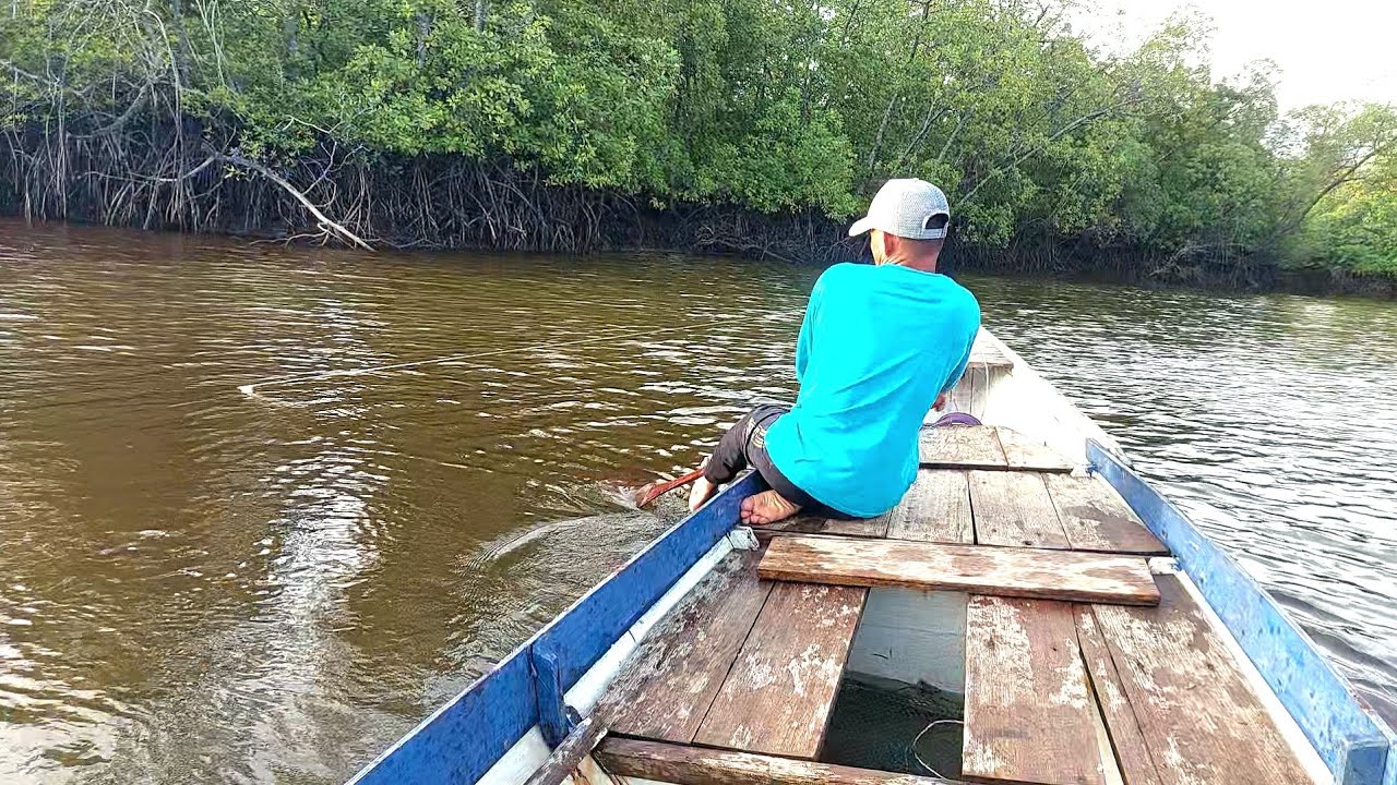 SENAR PANCINGKU MEMBENTANG KENCANG..!!  DITARIK IKAN DIKEPALA ARUS SUNGAI