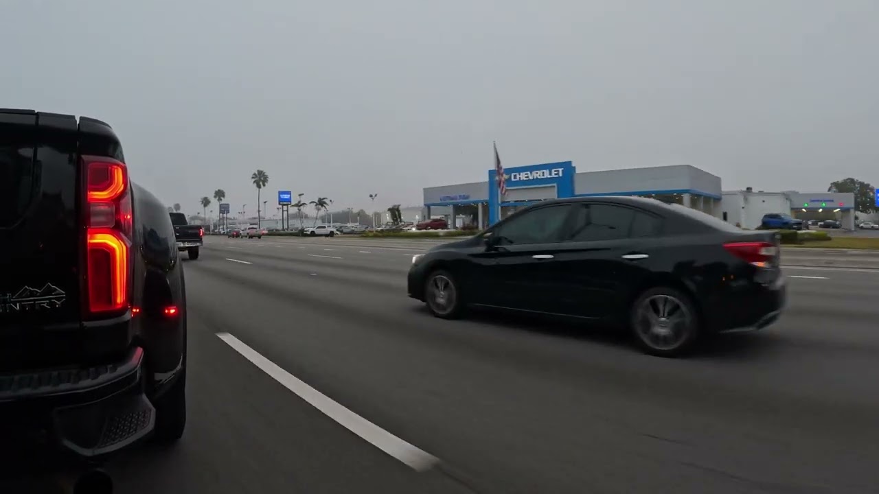 Driving my Chevy Silverado 3500 Duramax Dually w/my PJ Gooseneck Trailer w/GoPro's.  (4K)