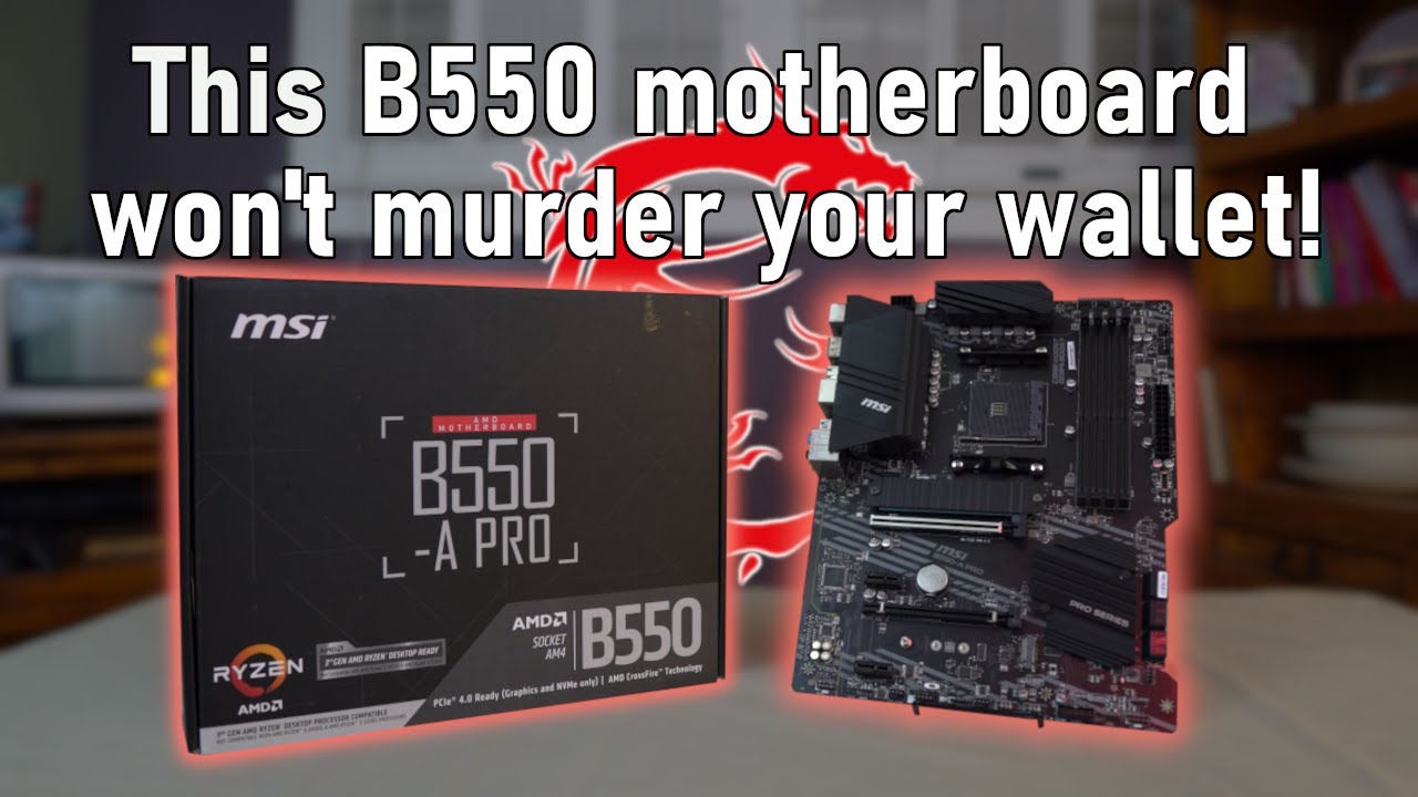 Материнская плата MSI B550-A Pro ATX | Распаковка и обзор