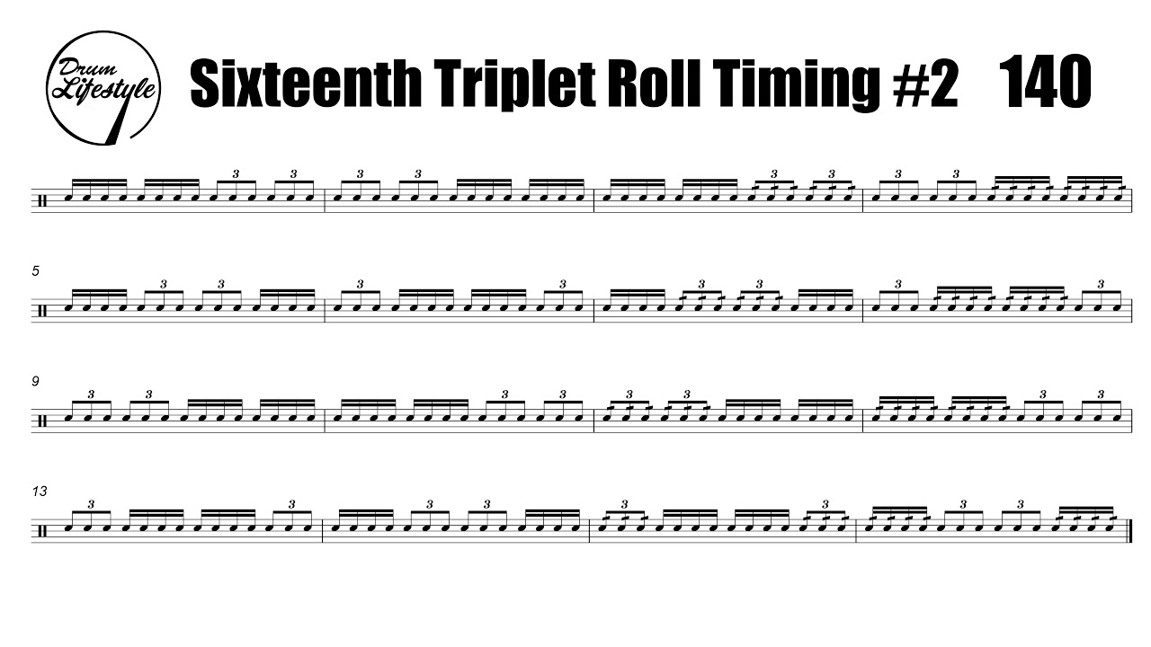 Sixteenth Triplet Roll Timing Exercise #2