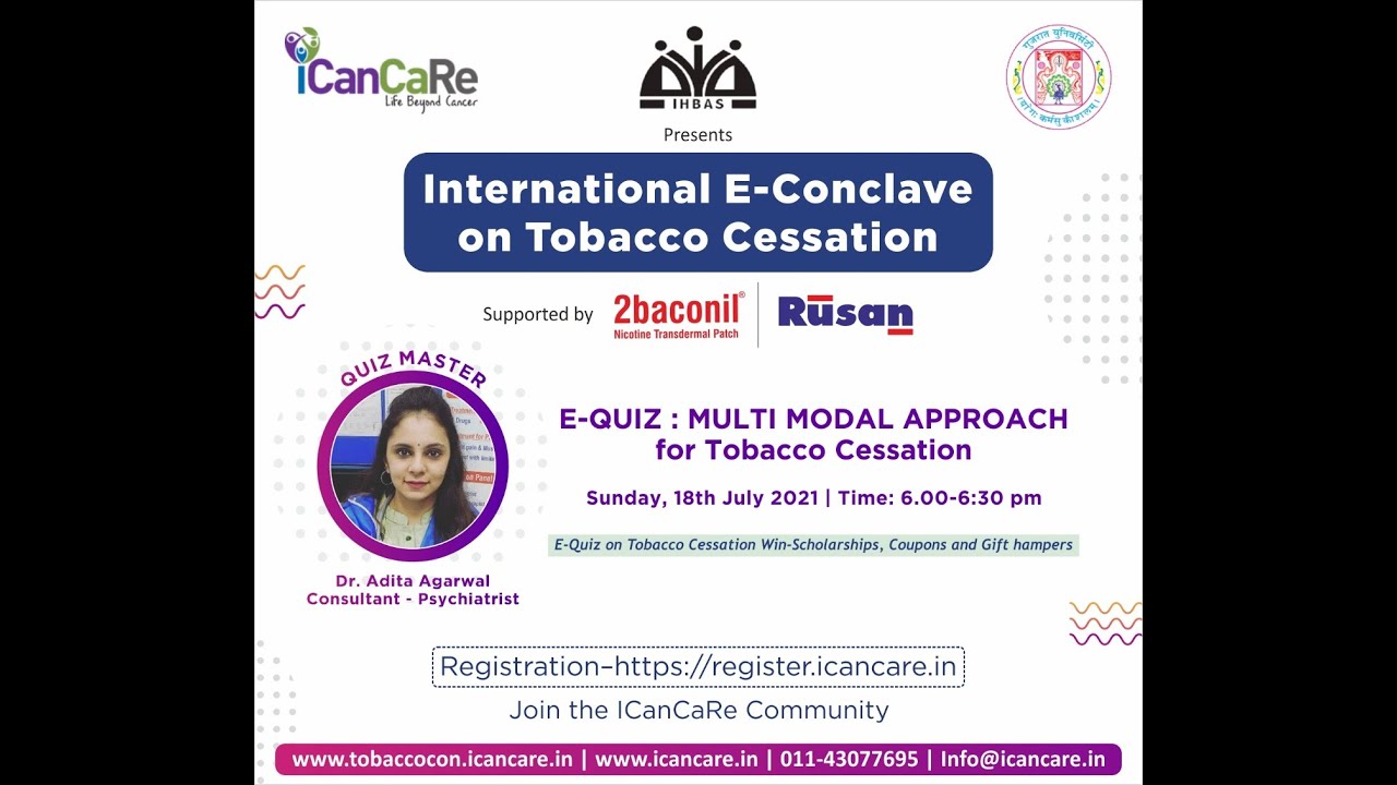 Day 3 QUIZ:  QUIZ MASTER  Dr.  Adita Agrawal TOBACCOCON 2021