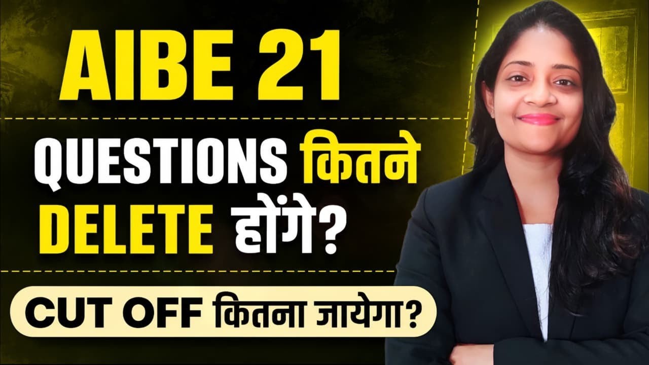 Aibe 21 Cut off and Questions to be omitted!! Complete Analysis!! 