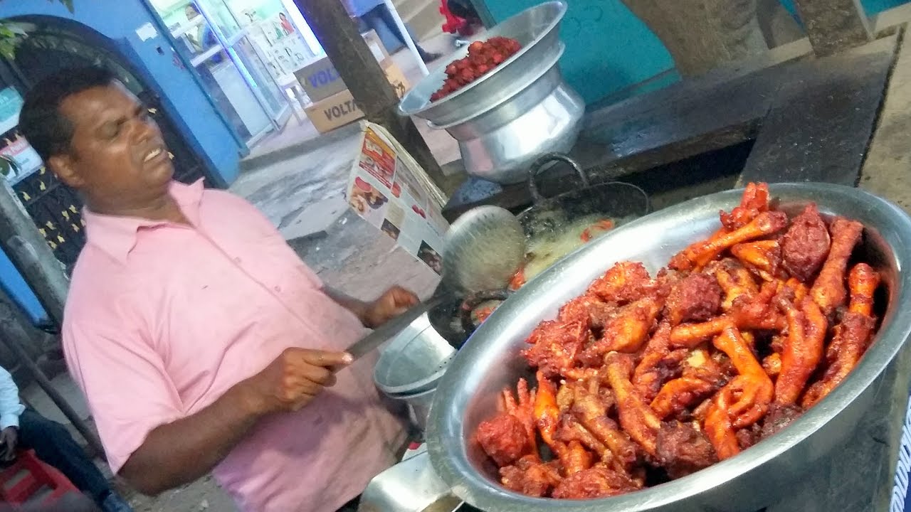 Fried Chicken Head 50 | Fried Chicken Feet 100 | Fried Chicken Leg 100 | Roadside Indian Street Food