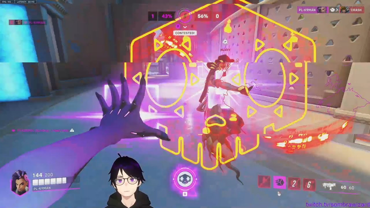 SombraWizard SHOWS HIS INSANE SOMBRA OVERWATCH 2 GAMEPLAY SEASON 8 TOP 500