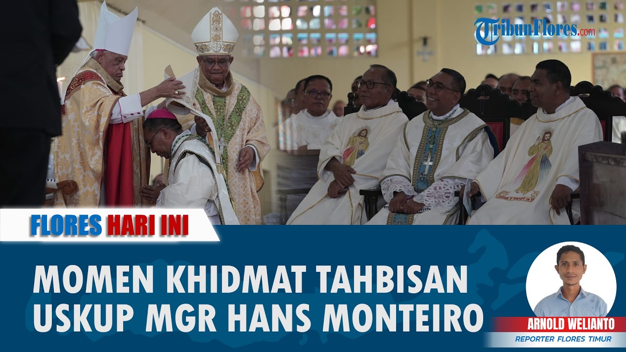 FLORES HARI INI: Momen Hangat di Larantuka Warnai Penyambutan Uskup Baru Mgr Yohanes Hans Monteiro