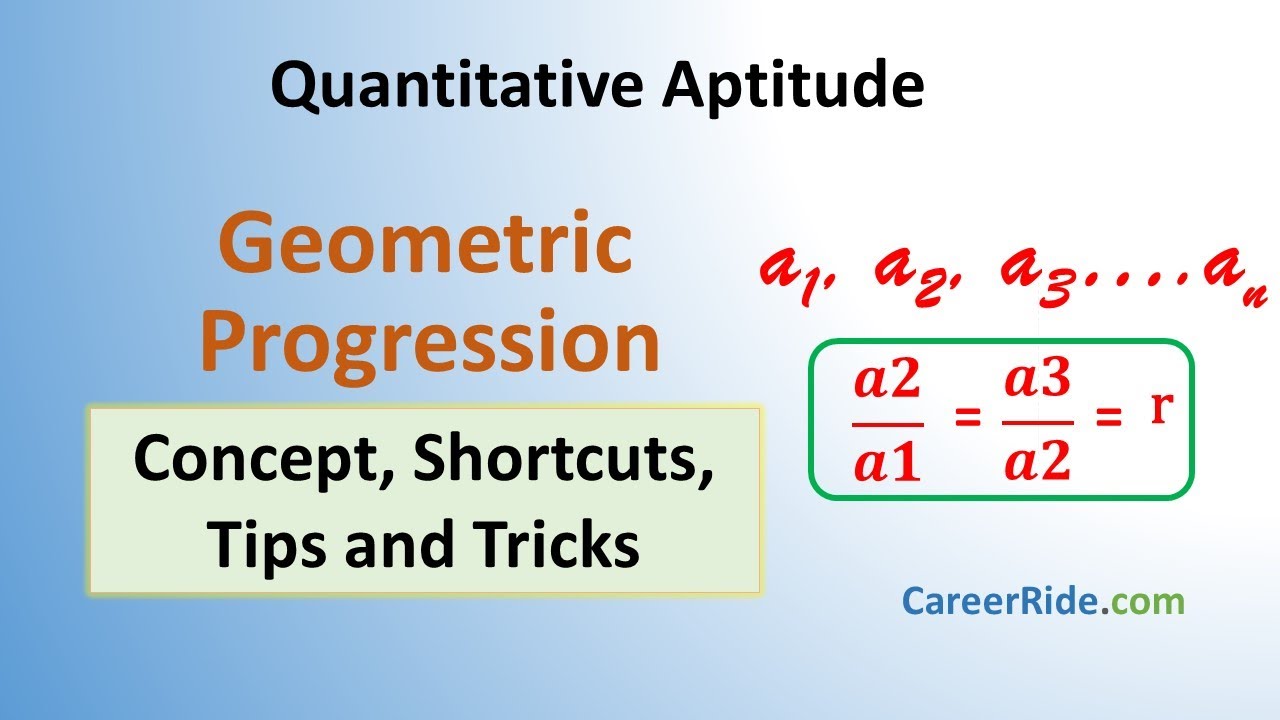 Geometric Progression - Shortcuts & Tricks for 2026 Placement Tests, Job Interviews & Exams