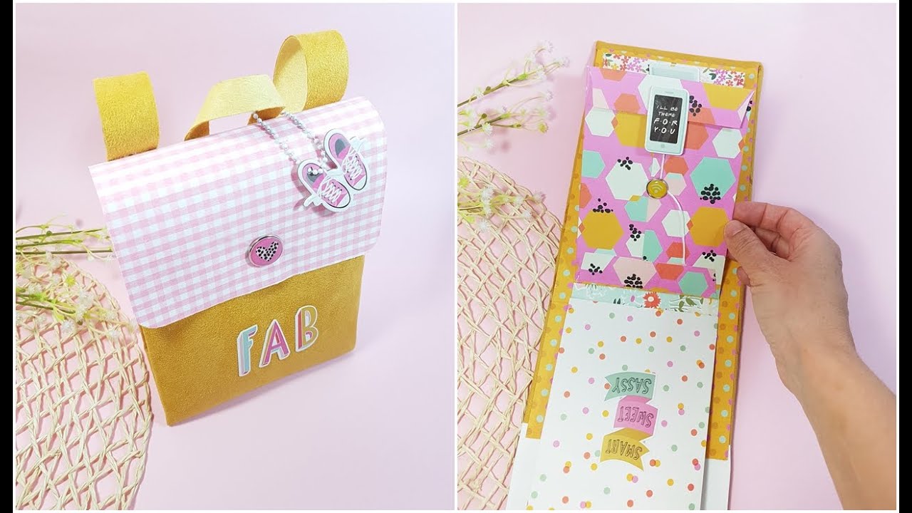 ALBUM MOCHILA ECOPIEL REVERSIBLE ♥ TUTORIAL by La Magia del Scrapbook