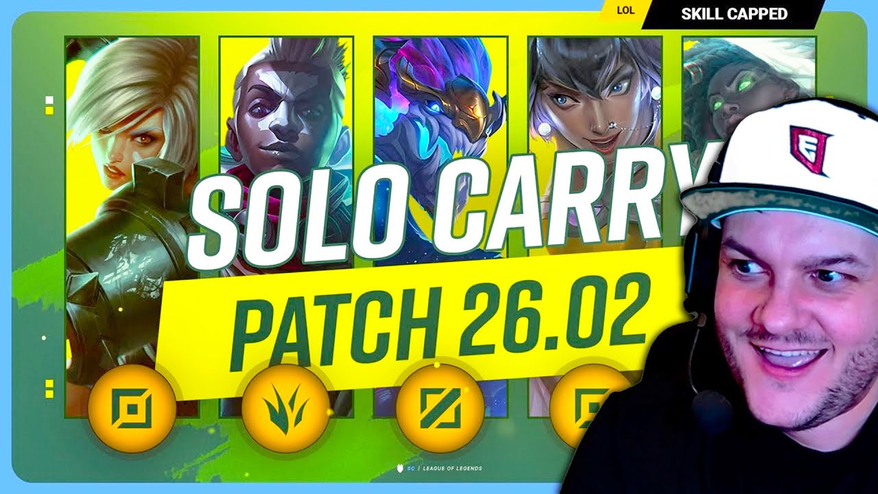 SOLO CARRY any lane CHAMPIONS in LEAGUE OF LEGENDS