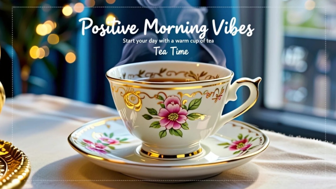 Positive Morning Vibes ☕ Gentle Coffee Jazz, Relaxing Bossa Nova & Piano for Happy Coffee Moments