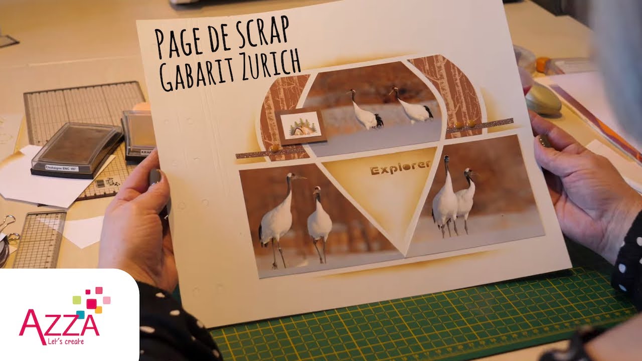 Une Page de Scrap | Gabarit Zurich et déco Hors Piste