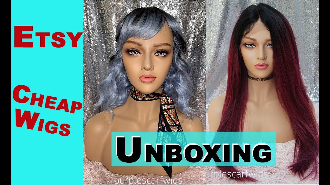 ETSY WIG UNBOXING & REVIEW | ETSY vs AMAZON | USE & REVIEW OF ETSY WIG | BY PURPLE SCARF WIGS  
