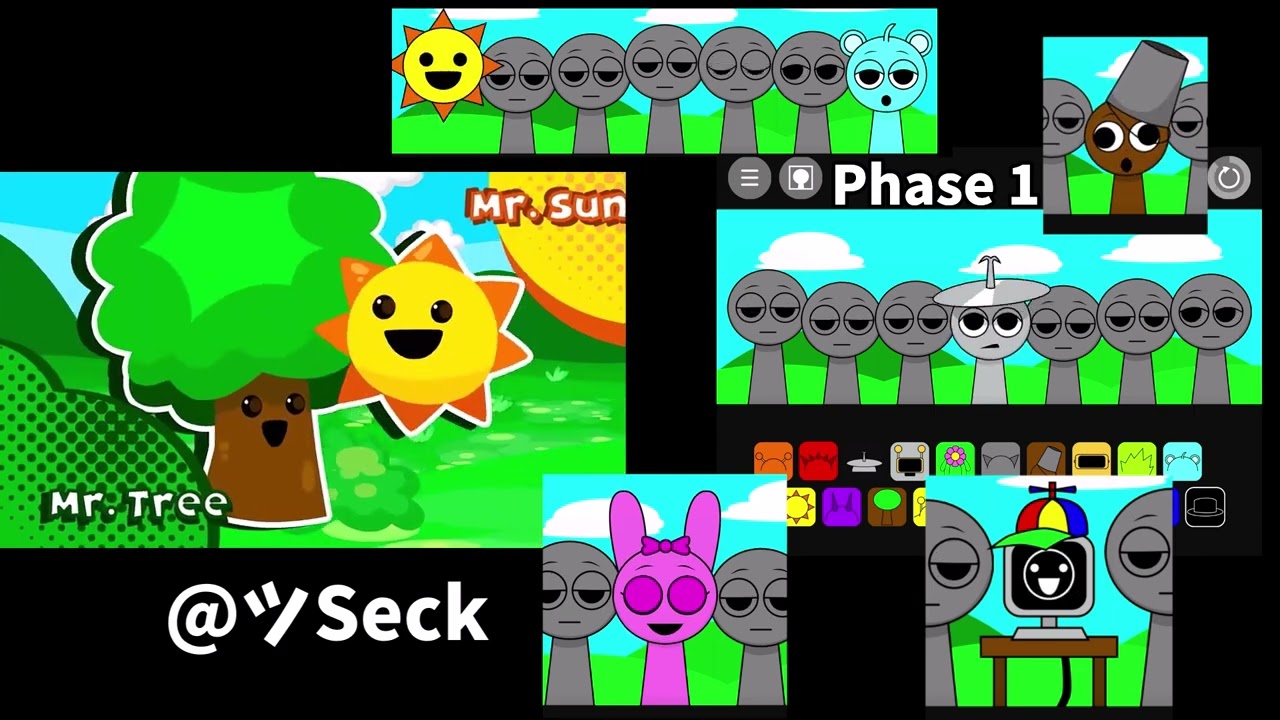 Incredibox Sprunki - Phase 1 Animation | Sprunki Phase 1 Comparison