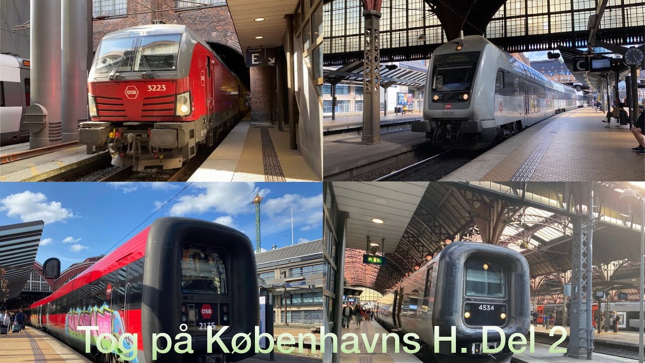 Tog på Københavns H. | Trains on Copenhagen Central (Rød IR4 og mere del 2!)