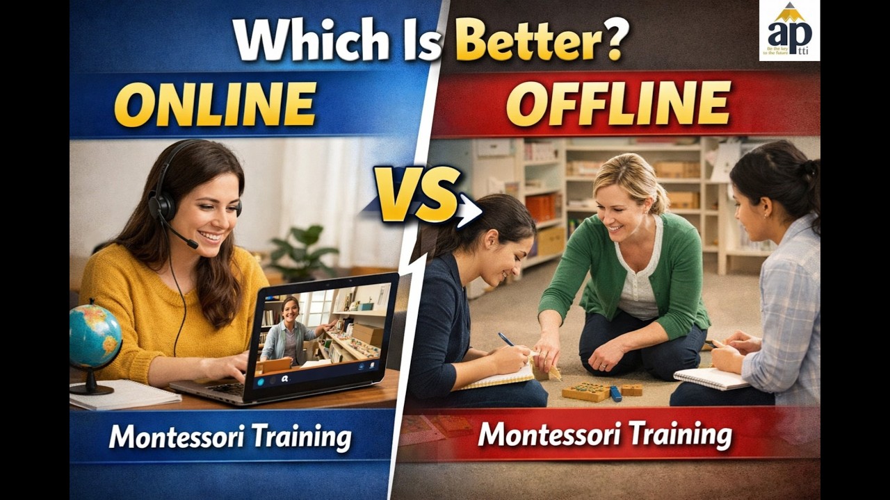 Online vs Offline Montessori Teacher Training — Which One Is Better for Your Teaching Career?