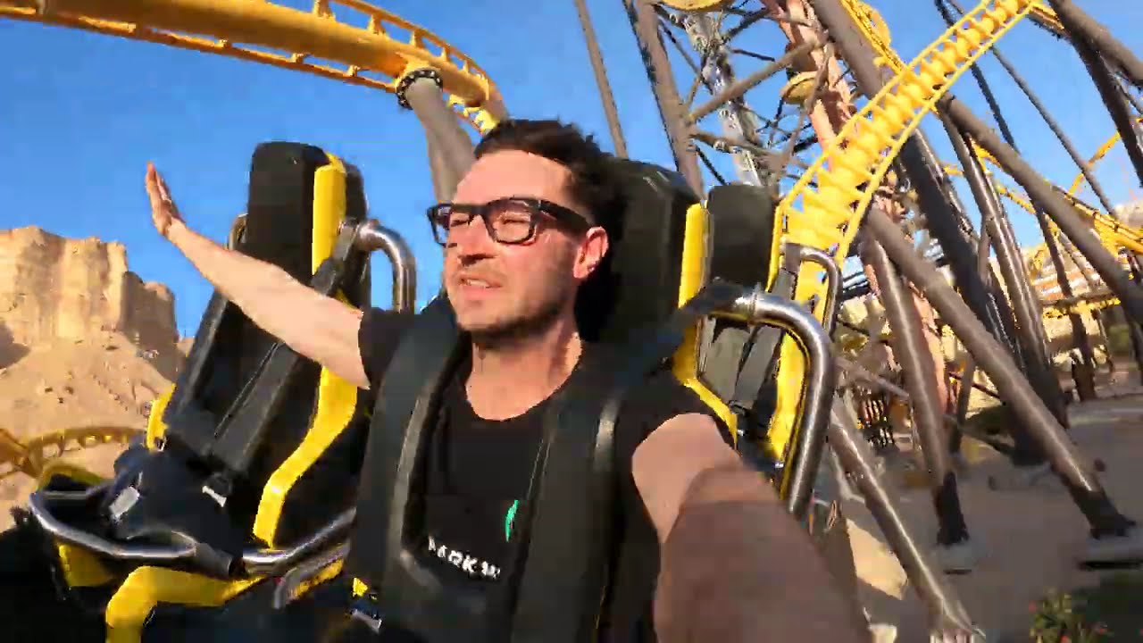 Onride: ‘Iron rattler’ 🎢 (Reverse facecam) 4K/POV 2026 Six flags Qiddiya