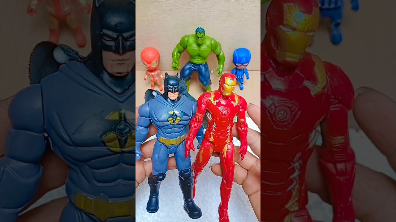 Superhero Team Up: Batman, Iron Man & Hulk &mdash; Awesome Toy Collection!