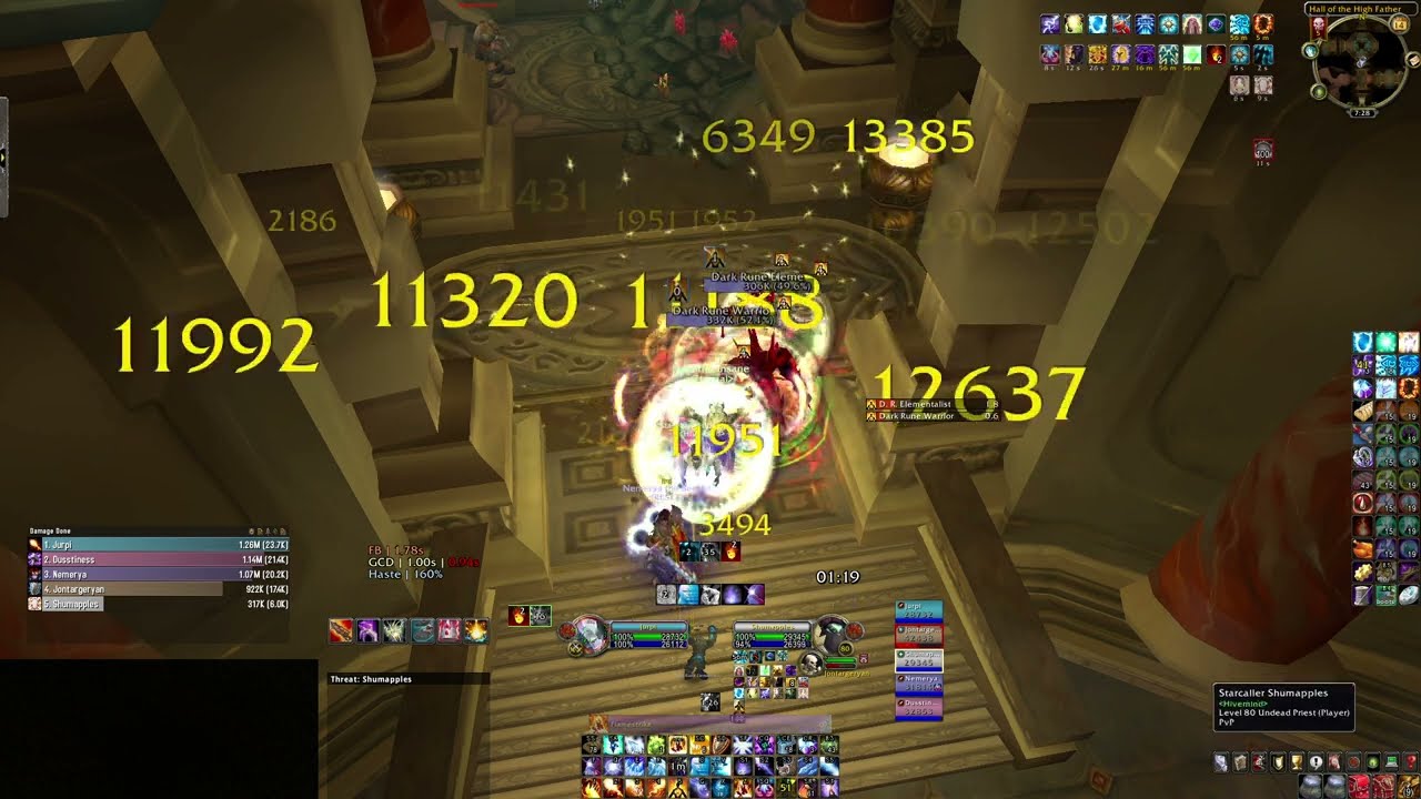 Halls of Stone Heroic+ Gamma | Fire Mage | Wotlk Classic