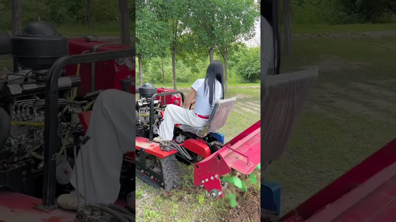 #Ride-on Tracked Rotary Tiller #Multifunctional Tracked Mini Tiller #Supporting Farmers #farming