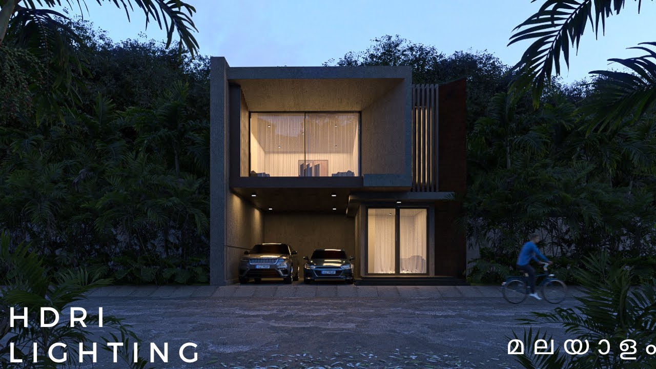 3DS MAX VRAY HDRI EVENING LIGHTING MALAYALAM TUTORIAL