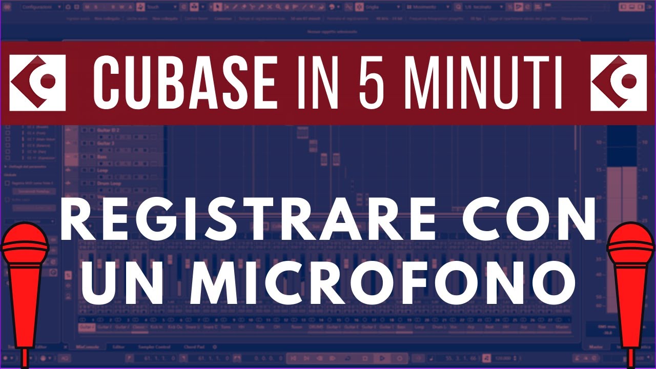Cubase - Registrare con un Microfono