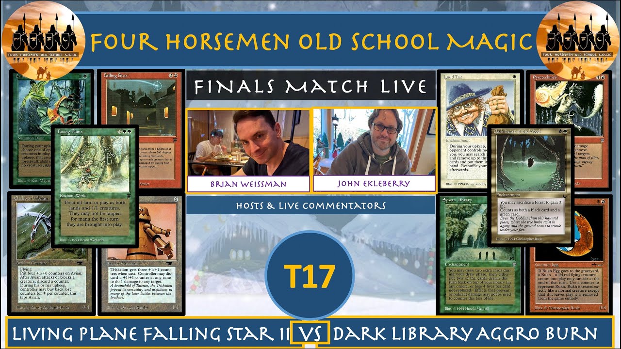 4HM Old School Magic T17 Finals Match Live with Brian Weisseman & John Ekleberry