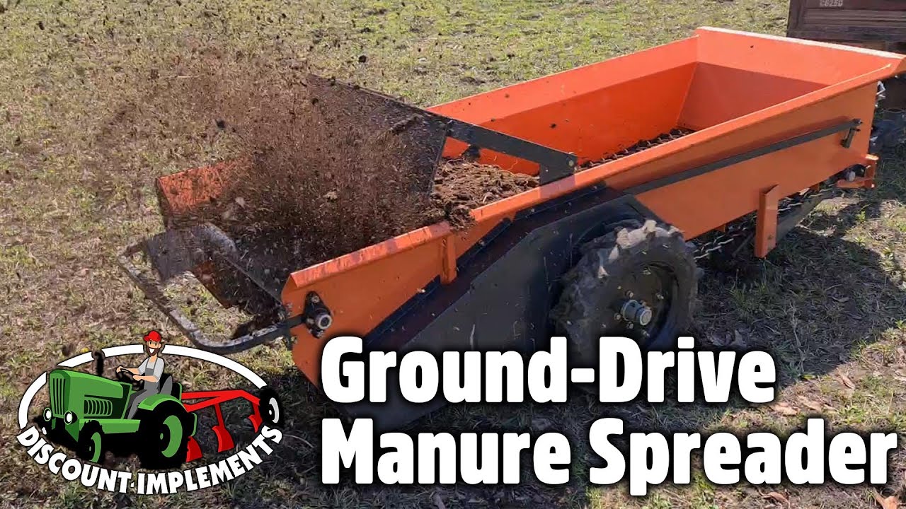 🚜 Discount Implements - 1,120L Ground-Drive Manure Spreader Demo