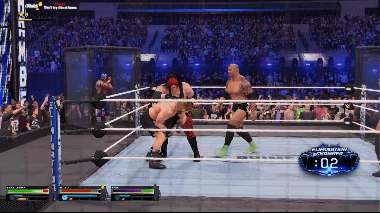 WWE Brock Lesner Elimination chamber 