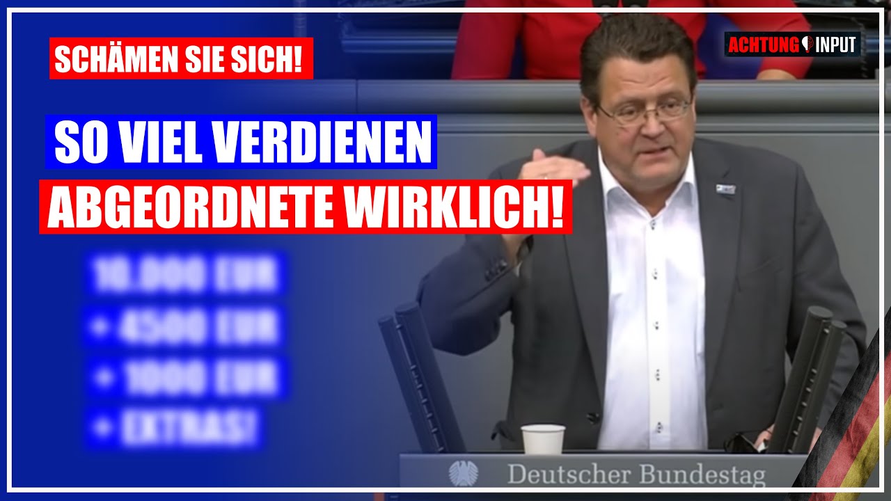 Du willst 10000 EURO im Monat verdienen? Dann ab in die Politik! So viel verdienen Sie wirklich -AfD