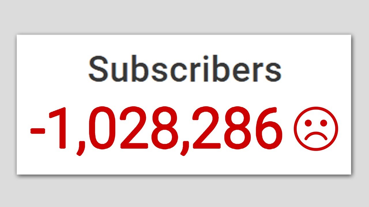 Как я потерял 1 миллион подписчиков