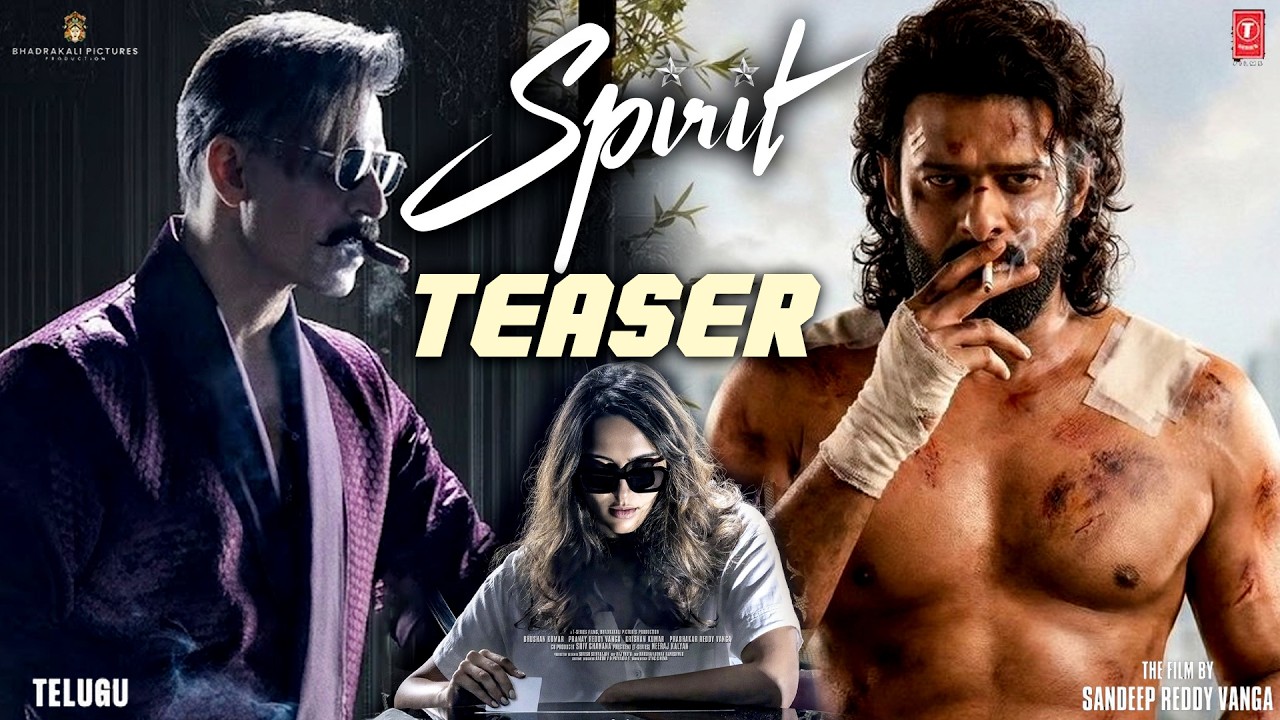 SPIRIT Movie TEASER ( Telugu ) | Prabhas | Vivek Oberoi | Tripti Dimri | Prakash Raj | Sandeep Vanga