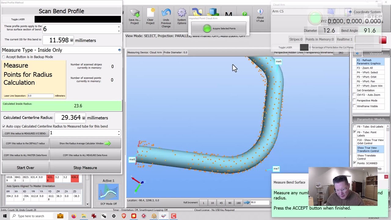 Qualify Tubes with VTube-LASER and Keyence WM-6000 Scanner Input for Transfluid Benders