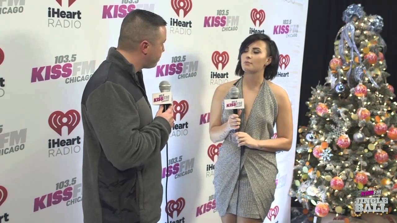 Demi Lovato interview at 1035 KISS FMs JINGLE BALL 2014
