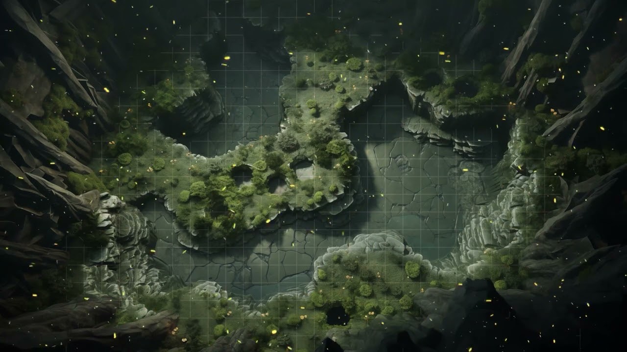 D&D | Swamp Cavern Part 2 | Animated Battle Maps